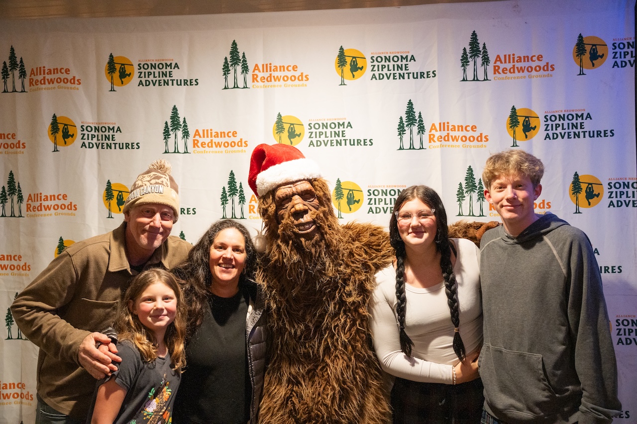 Bigfoot at Christmas in the Redwoods