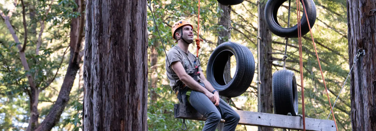 men's retreat in redwood forest brotherhood stress relief